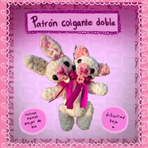 Patrón Amigurumi 3 en 1 Osito Conejo Gato (PDF Descargable)