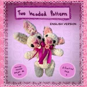 3-in-1 Amigurumi Crochet Pattern: Double Hanging Bear, Bunny & Cat (PDF Download)