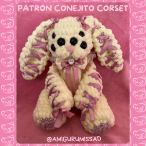 Patrón de Crochet Conejito Corset (PDF Descargable)