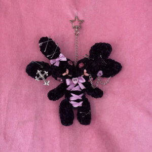 Minx 💜 | llavero Amigurumi Conejitas de Dos Cabezas