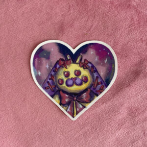 Cherri 💜 | Sticker Glitter Conejito Alien Corazón