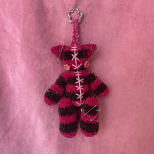 Emocat 💜 | Charm Amigurumi Gatita Patchwork Rayada